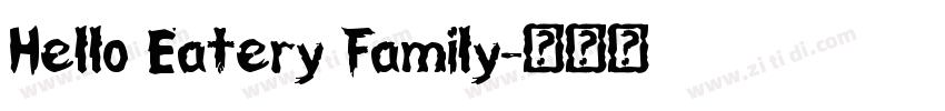 Hello Eatery Family字体转换